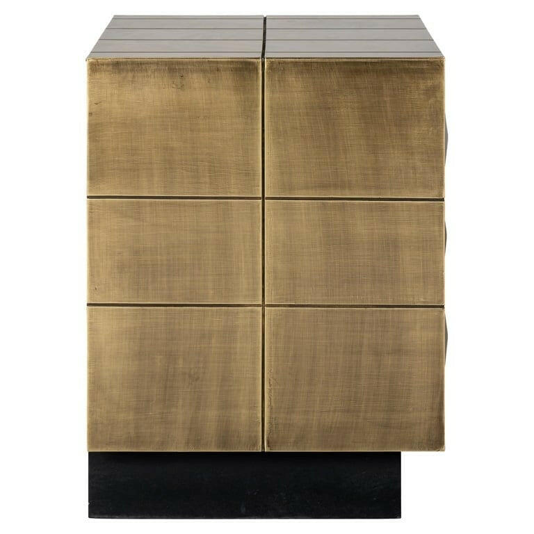 Cabinet Collada 3-drawers (Brushed Gold).