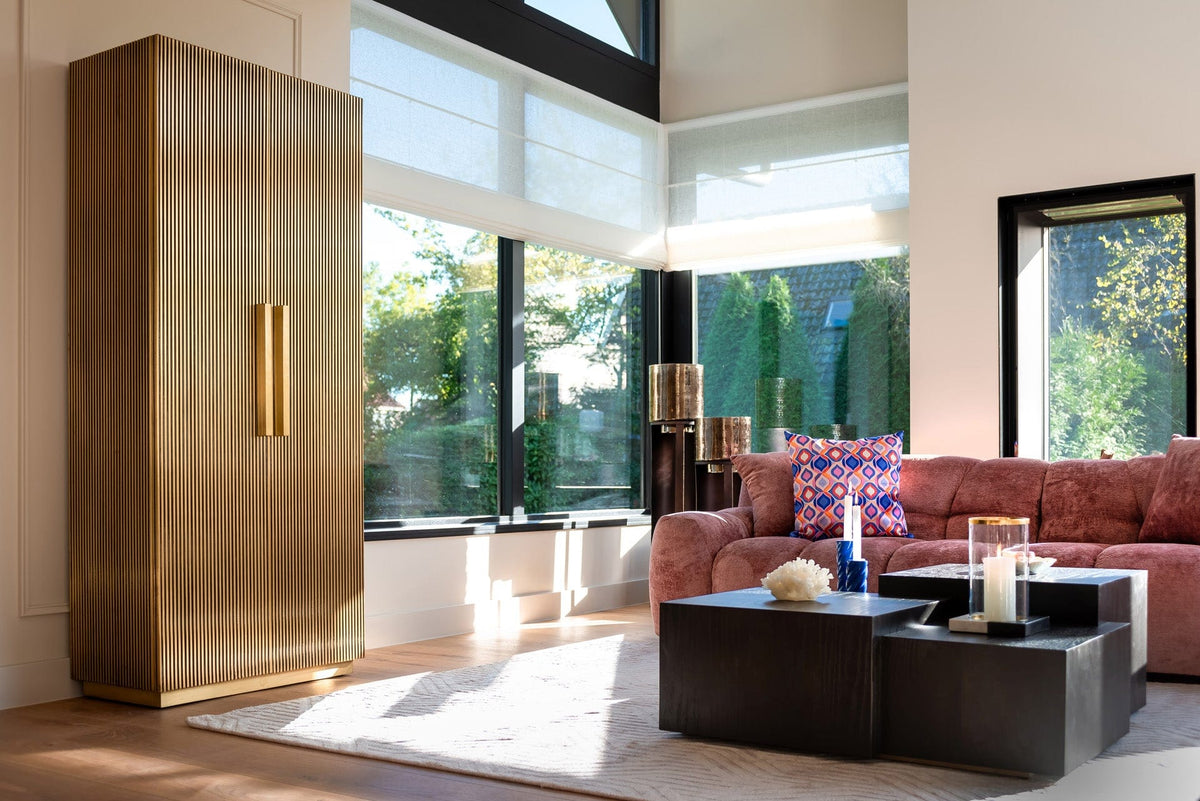 Richmond Interiors Living Cabinet Ironville (Gold) House of Isabella UK