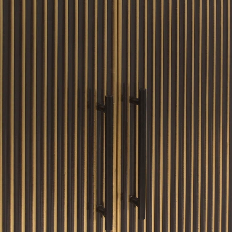 Cabinet Les Arcs 2-doors (Brushed Gold).