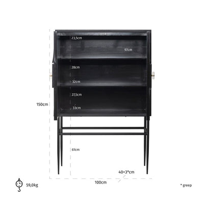 Richmond Interiors Living Cabinet Mendoza 2-doors House of Isabella UK