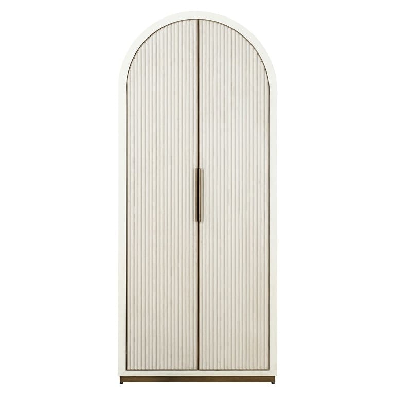 Cabinet Tivoli with arched top 2-doors (White).
