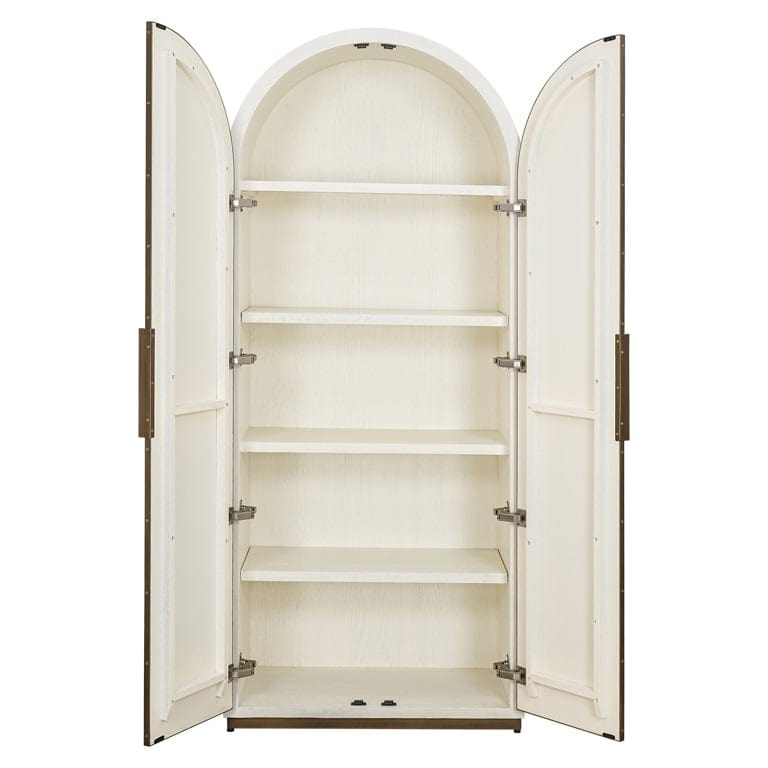 Cabinet Tivoli with arched top 2-doors (White).