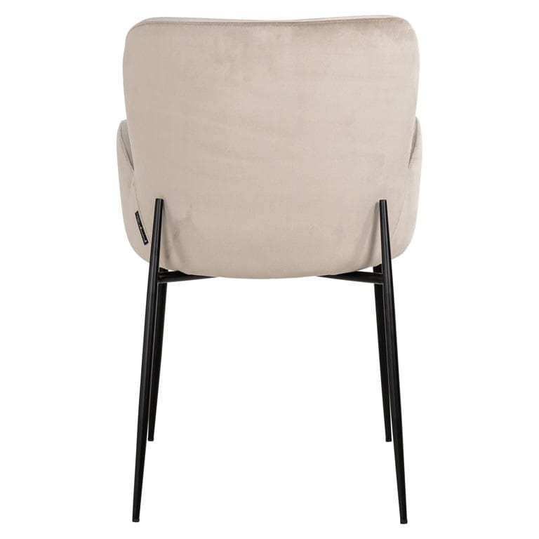 Chair Amber khaki velvet fire retardant (FR-Quartz 903 Khaki).