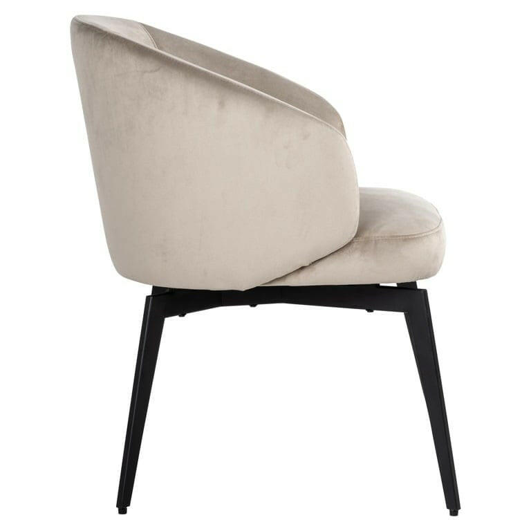 Chair Amphara khaki velvet (FR-Quartz 903 Khaki).