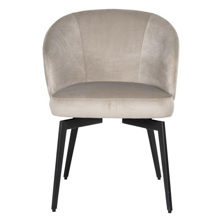 Chair Amphara khaki velvet (FR-Quartz 903 Khaki).