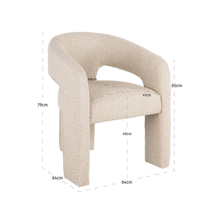 Richmond Interiors Living Chair Belle biscotti fire retardant (Biscotti) House of Isabella UK