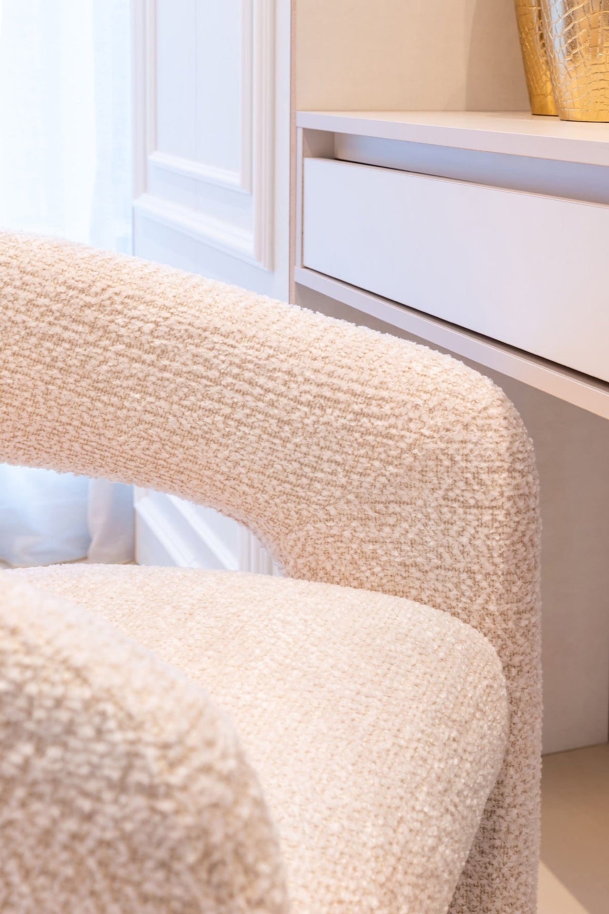 Richmond Interiors Living Chair Belle lovely cream fire retardant (Be Lovely 11 Cream) House of Isabella UK