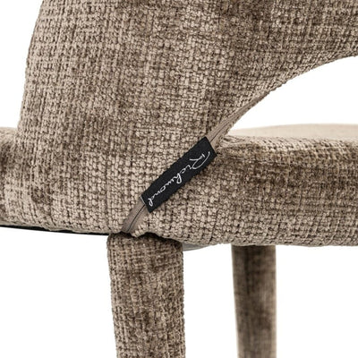 Richmond Interiors Living Chair Cecilia stone chenille fire retardant (Niagara 104 Stone Chenille) House of Isabella UK