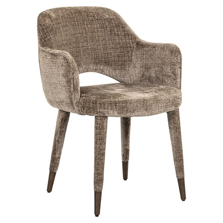 Chair Donnatella stone chenille fire retardant (Niagara 104 Stone Chenille).