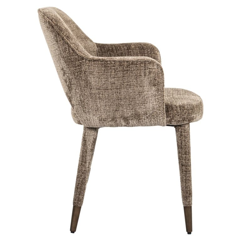 Chair Donnatella stone chenille fire retardant (Niagara 104 Stone Chenille).