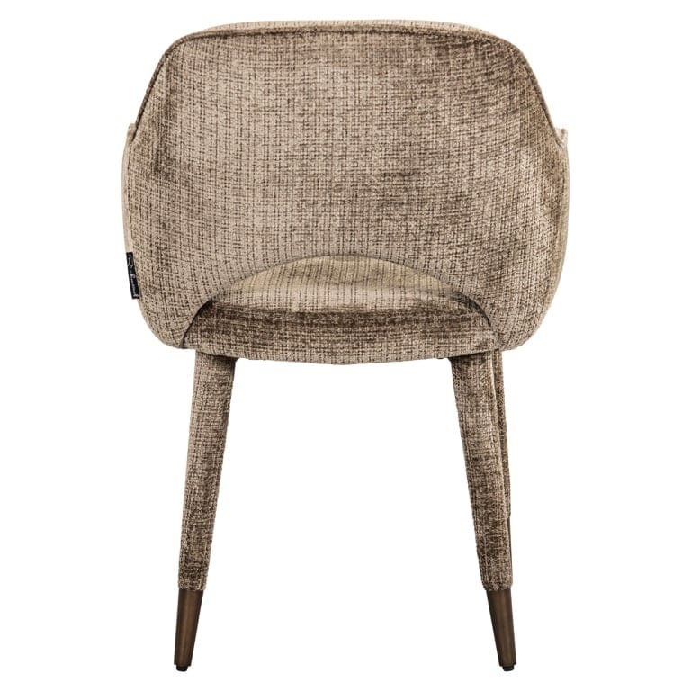 Chair Donnatella stone chenille fire retardant (Niagara 104 Stone Chenille).