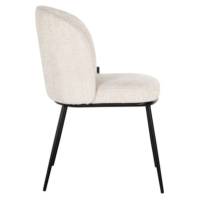 Richmond Interiors Living Chair Elvi beige chenille fire retardant (Niagara 902 beige) House of Isabella UK