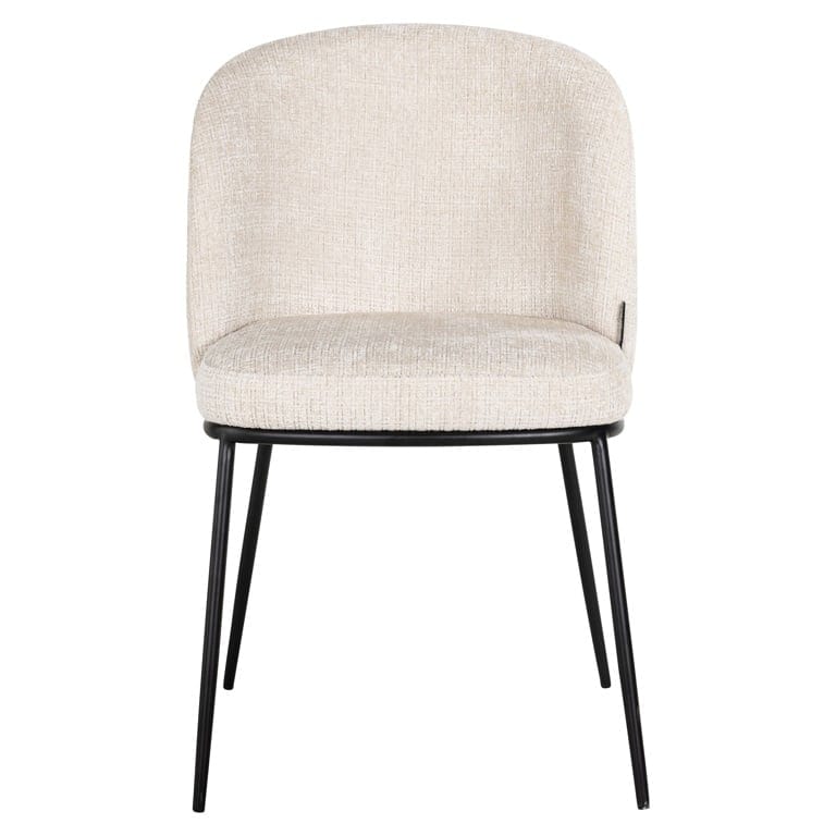 Chair Elvi beige chenille fire retardant (Niagara 902 beige).
