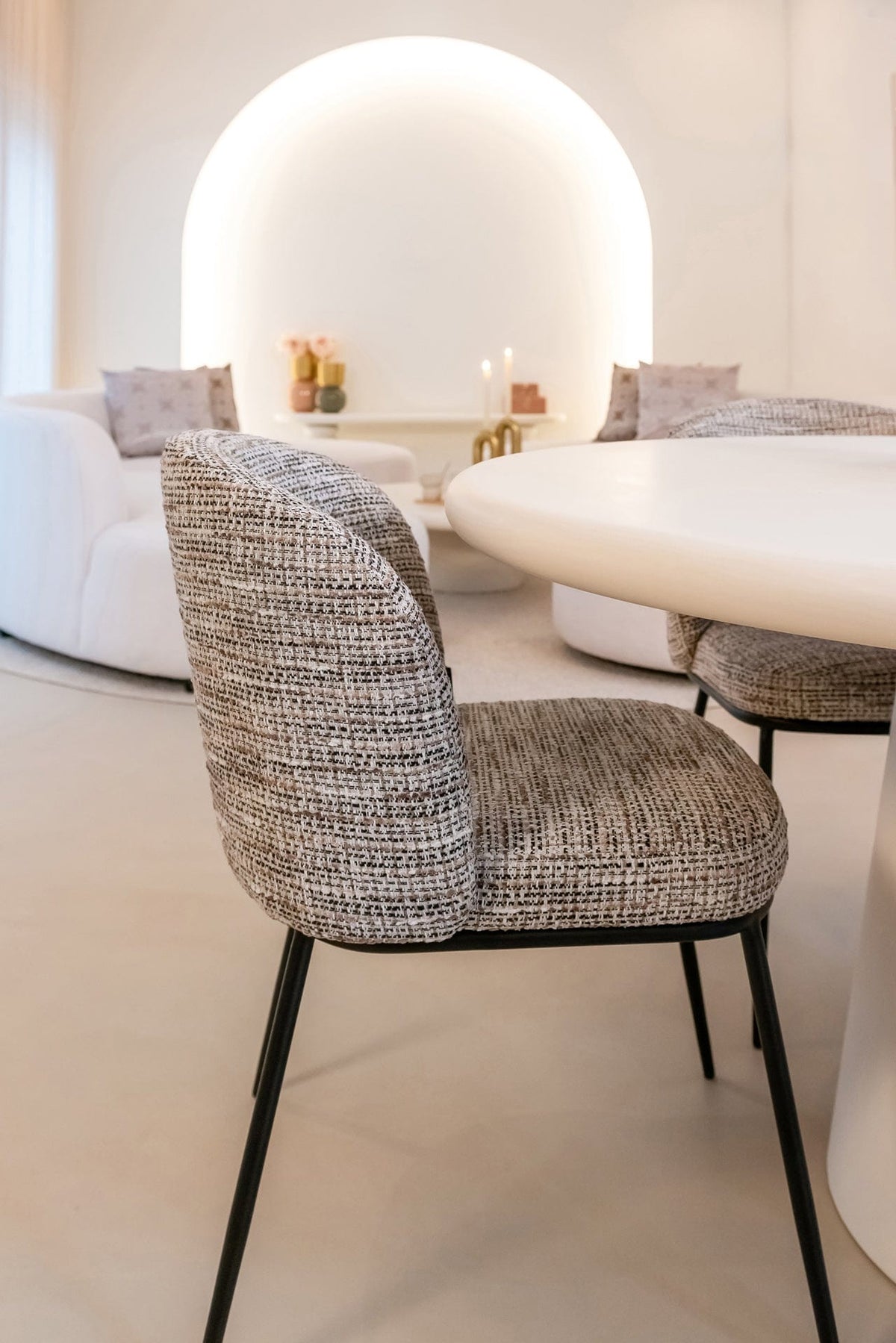 Richmond Interiors Living Chair Elvi trendy nature fire retardant (Be Trendy 01 Nature) House of Isabella UK