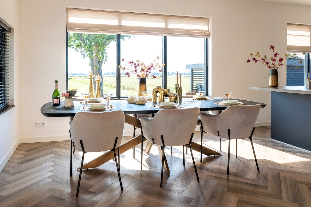 Richmond Interiors Living Chair Fay khaki velvet fire retardant House of Isabella UK