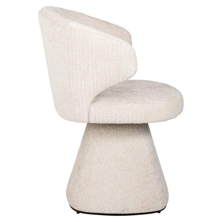 Richmond Interiors Living Chair Gatsbi beige chenille fire retardant (Niagara 902 beige) House of Isabella UK