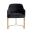 Chair Hadley antraciet velvet fire retardant (FR-Quartz 801 Antraciet).