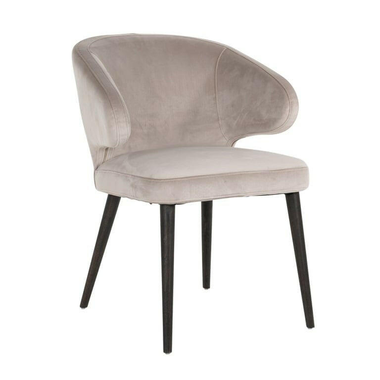 Richmond Interiors Living Chair Indigo Khaki Velvet (Quartz Khaki 903) House of Isabella UK