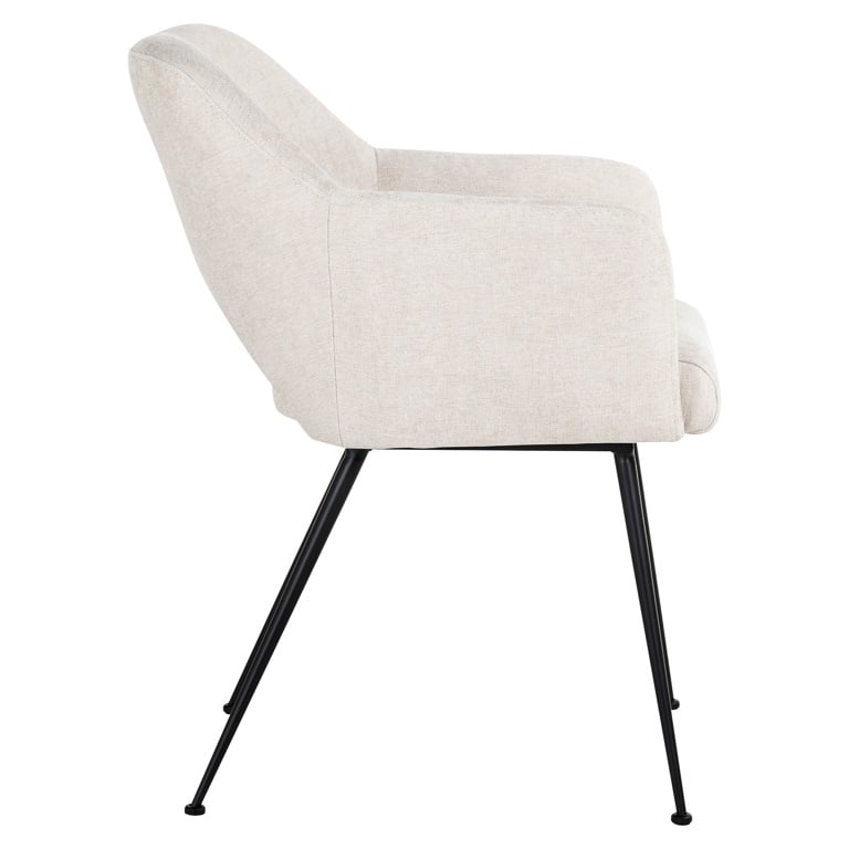 Richmond Interiors Living Chair Jenthe nature giulia fire retardant (FR-Giulia 01 nature) House of Isabella UK