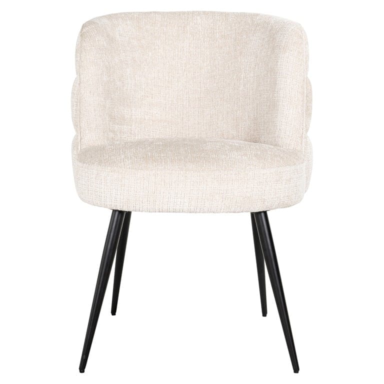 Chair Stella beige chenille fire retardant (Niagara 902 beige).
