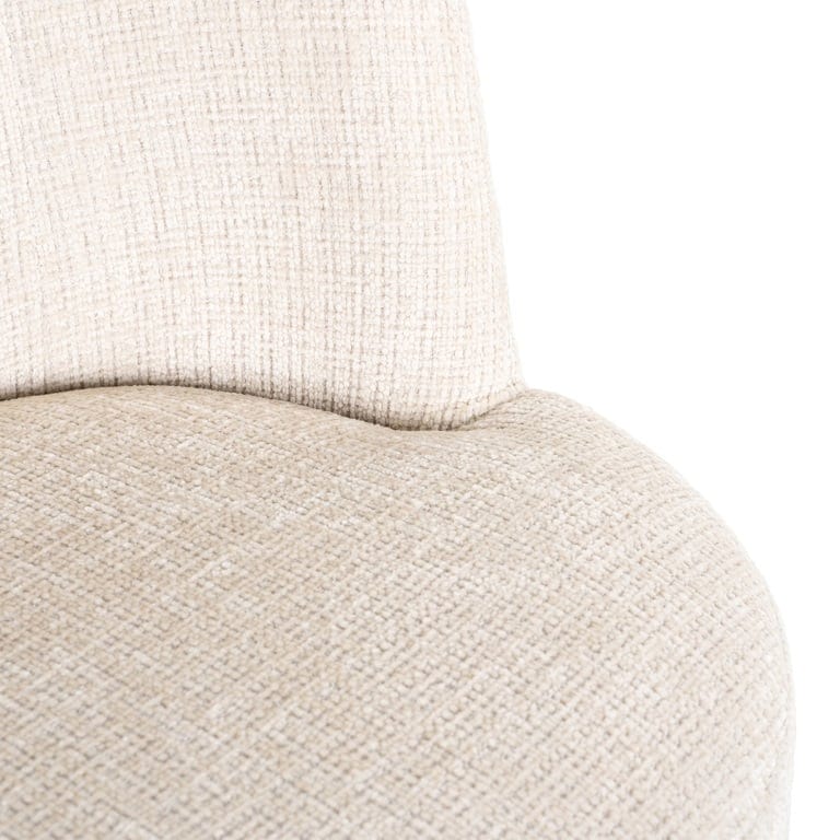 Richmond Interiors Living Chair Stella beige chenille fire retardant (Niagara 902 beige) House of Isabella UK