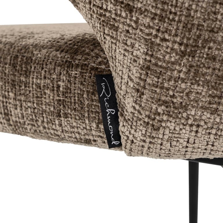 Richmond Interiors Living Chair Xandra stone chenille fire retardant (Niagara 104 Stone Chenille) House of Isabella UK