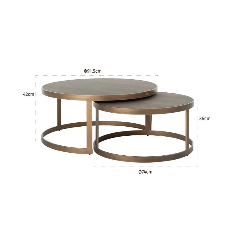 Coffee table Bloomville set of 2.