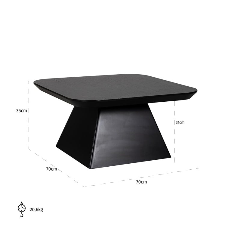 Richmond Interiors Living Coffee table Bonvoy black (Black) House of Isabella UK