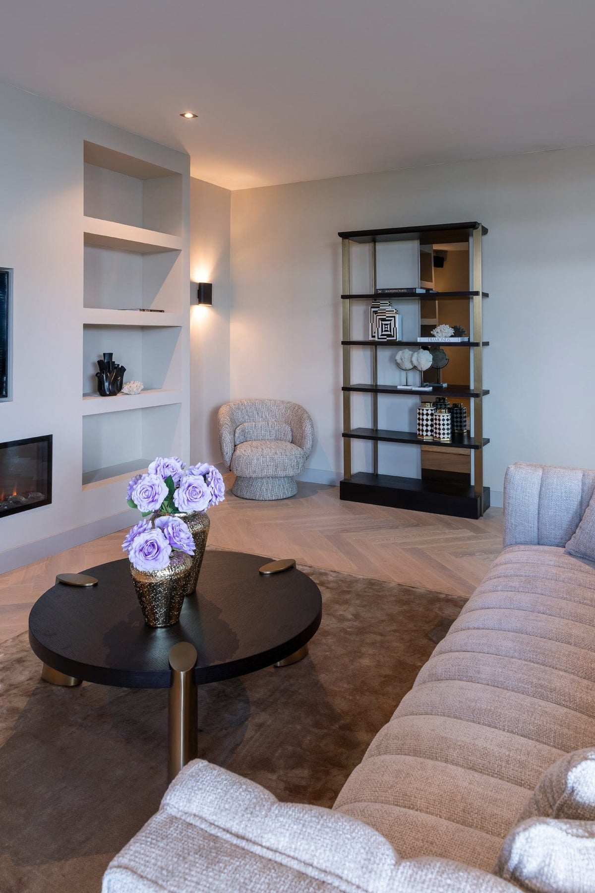 Richmond Interiors Living Coffee table Brody 100Ø (Charcoal) House of Isabella UK