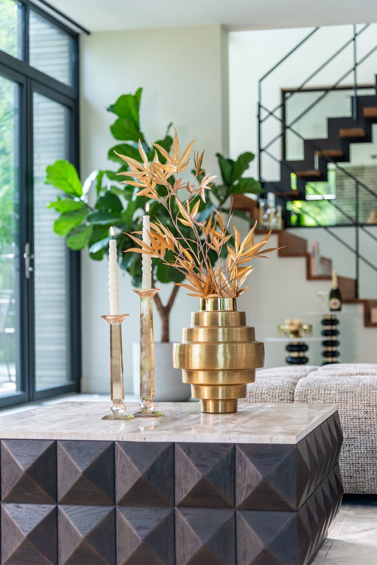 Richmond Interiors Living Coffee table Claremont (Brown) House of Isabella UK