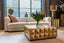 Richmond Interiors Living Coffee table Collada incl. glass (Brushed Gold) House of Isabella UK
