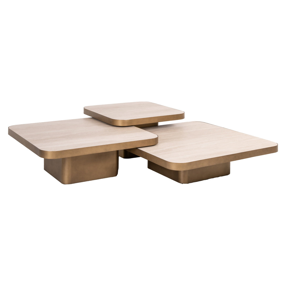 Richmond Interiors Living Coffee table Cumulus beige (Set of 3) House of Isabella UK
