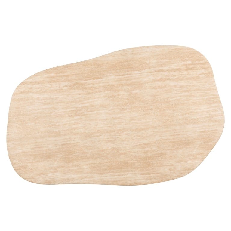 Coffee table Fictus 125 faux travertine (Beige).