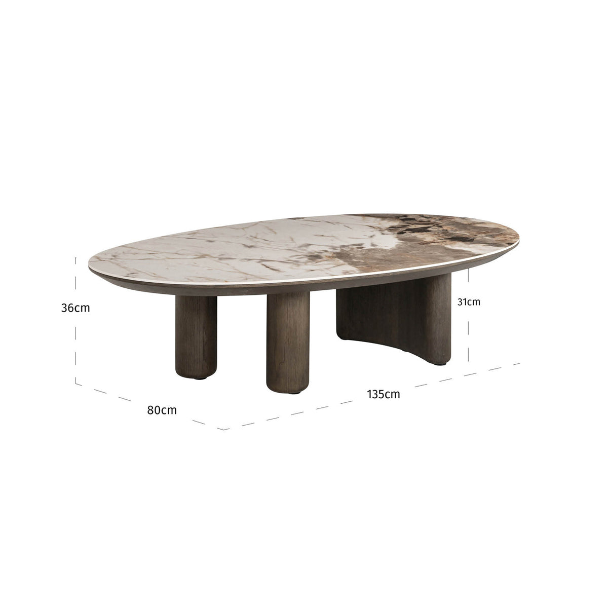 Richmond Interiors Living Coffee table Langford brown House of Isabella UK