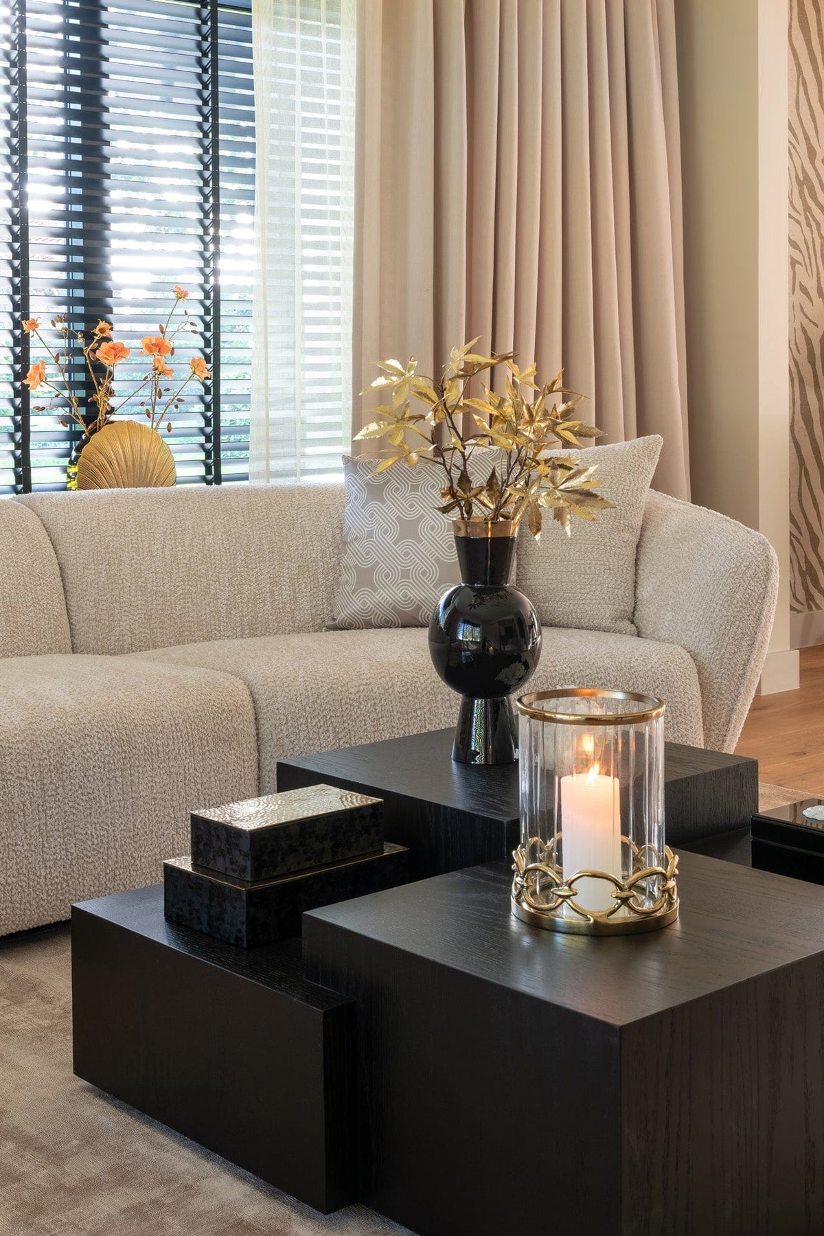 Richmond Interiors Living Coffee table Lennox dark coffee (Dark coffee) House of Isabella UK