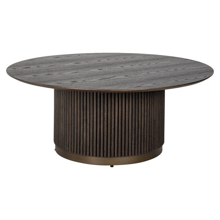 Coffee table Luxor 100Ø (Brown).