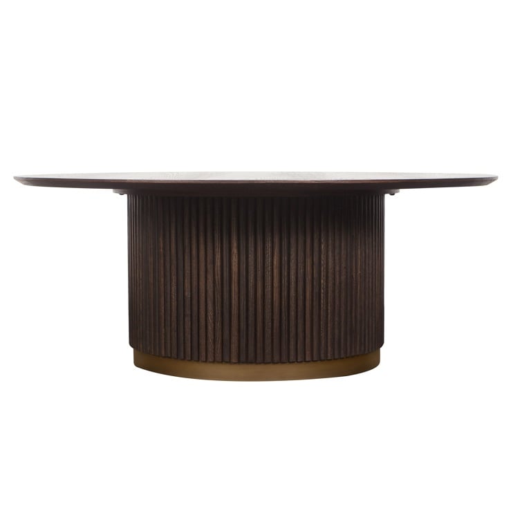 Coffee table Luxor 100Ø (Brown).