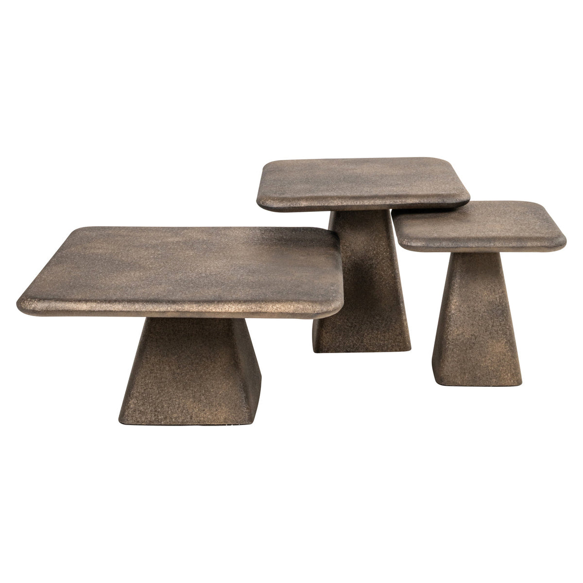 Richmond Interiors Living Coffee table Marlie gold (Set of 3) House of Isabella UK