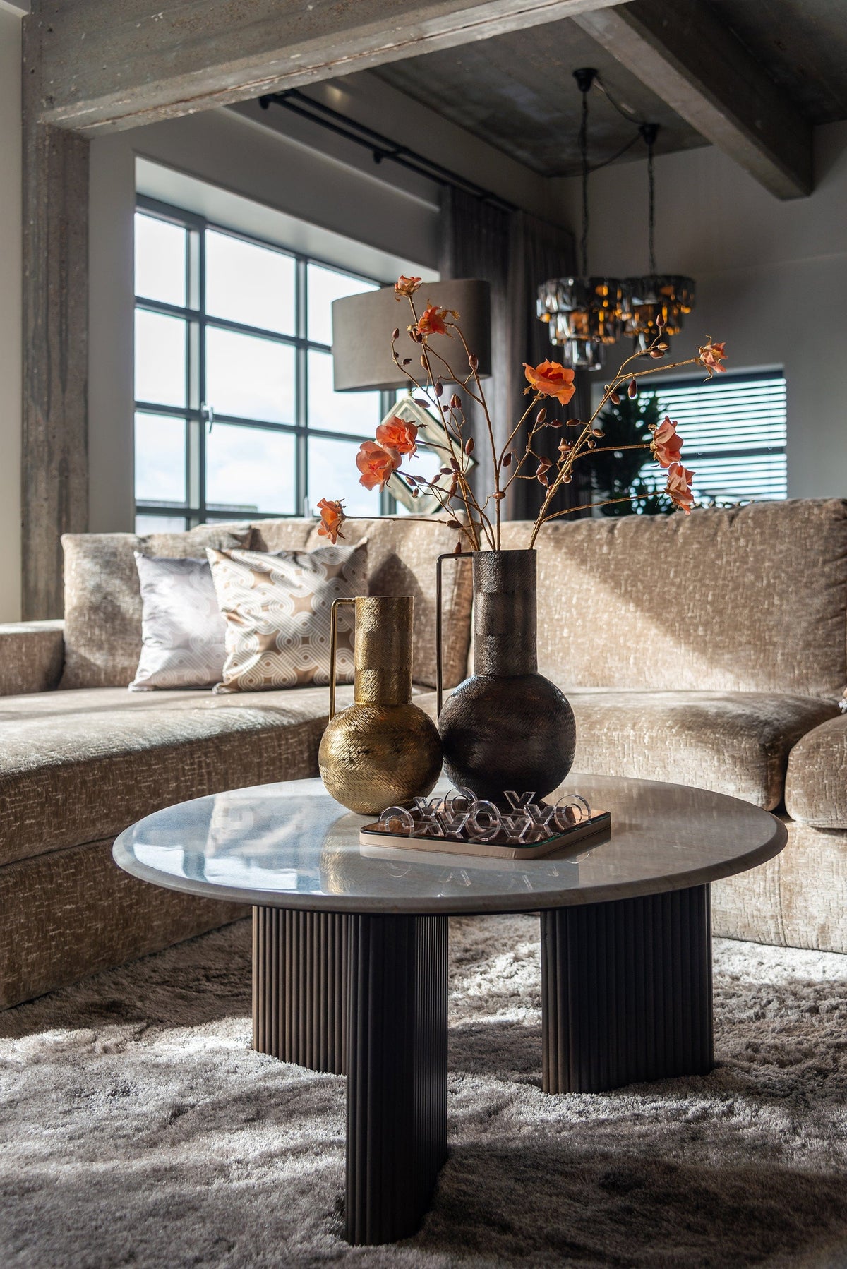 Richmond Interiors Living Coffee table Mayfield 90Ø House of Isabella UK