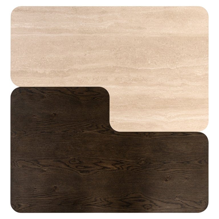 Richmond Interiors Living Coffee table Nando set of 2 (Brown) House of Isabella UK