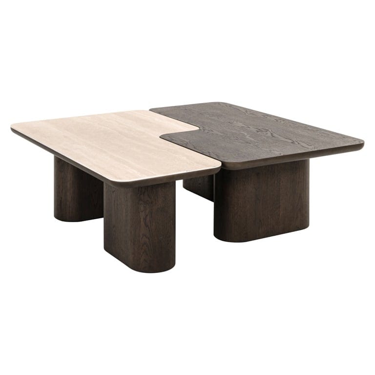 Richmond Interiors Living Coffee table Nando set of 2 (Brown) House of Isabella UK