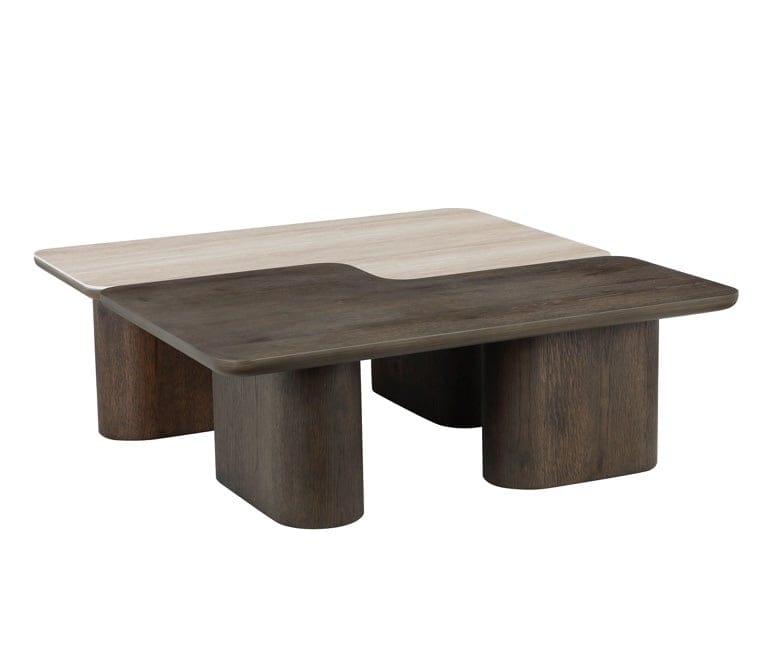 Richmond Interiors Living Coffee table Nando set of 2 (Brown) House of Isabella UK