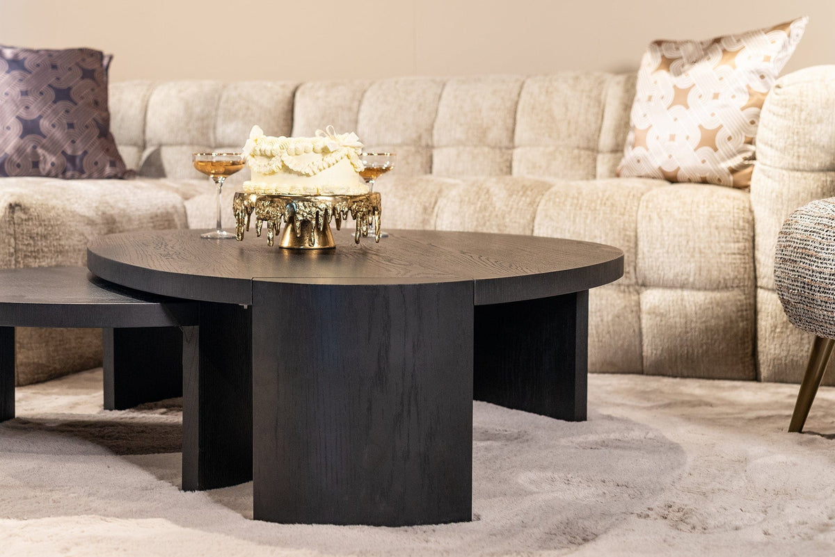 Richmond Interiors Living Coffee table Navarino set of 2 (Dark coffee) House of Isabella UK