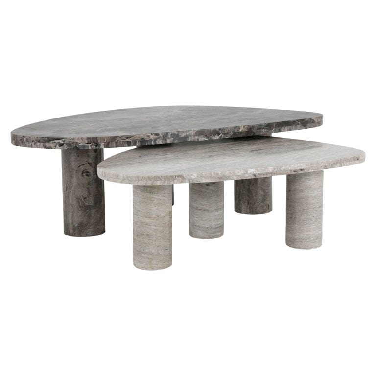Coffee table Nazario set of 2 (Brown).