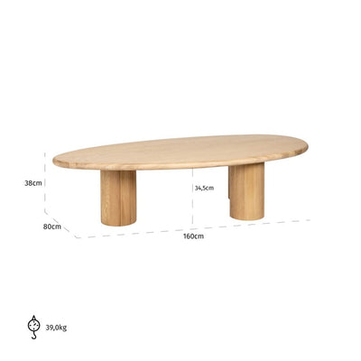 Richmond Interiors Living Coffee table Oakley (Natural oak) House of Isabella UK