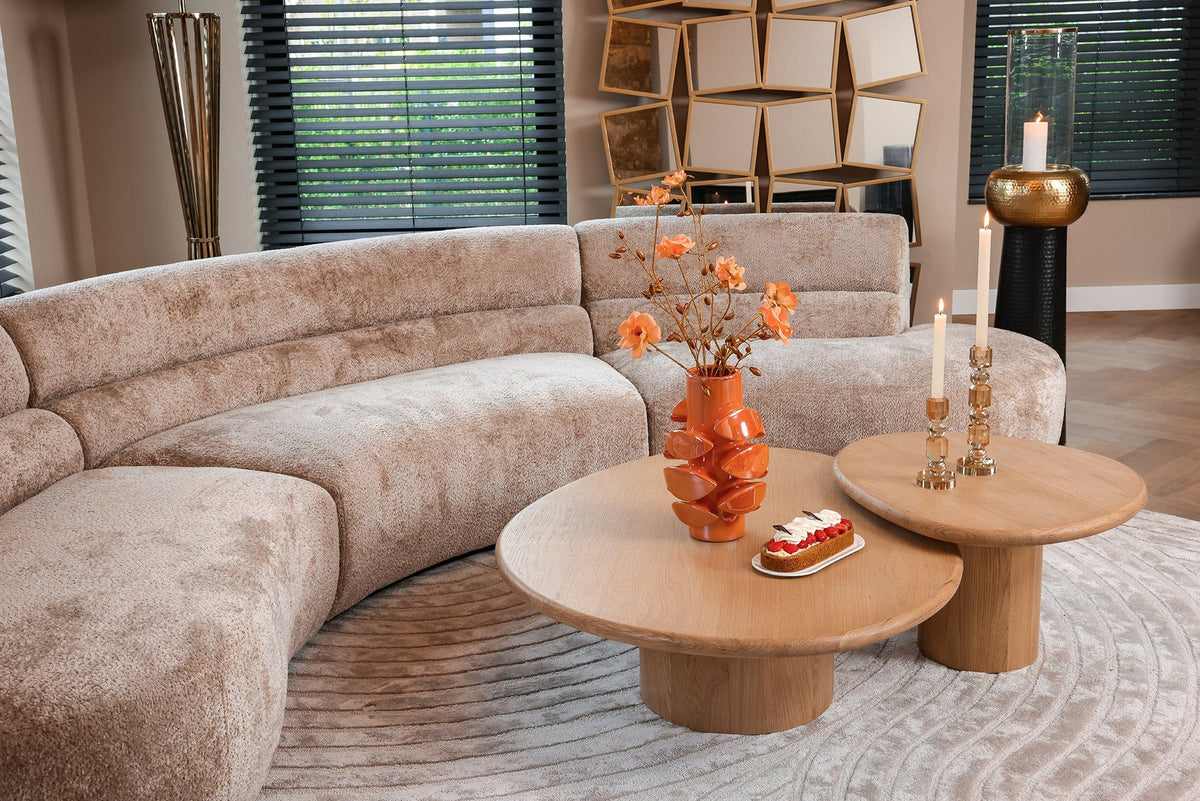 Richmond Interiors Living Coffee table Oakley set of 2 (Natural oak) House of Isabella UK