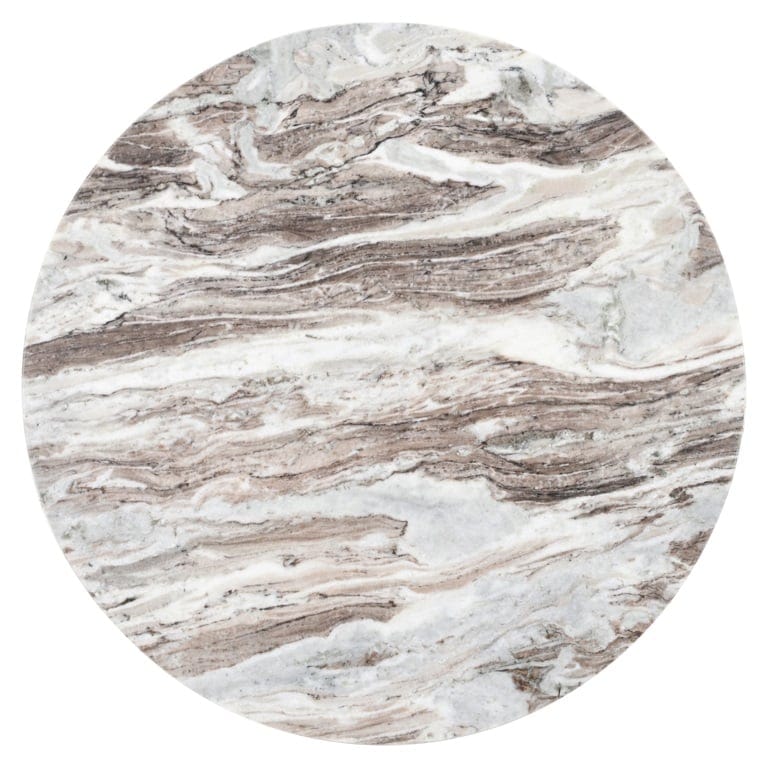 Richmond Interiors Living Coffee table Oberoy 80Ø (Brown) House of Isabella UK