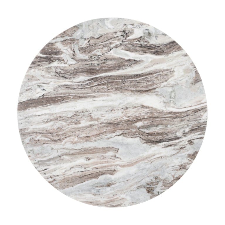 Richmond Interiors Living Coffee table Oberoy 80Ø (Brown) House of Isabella UK