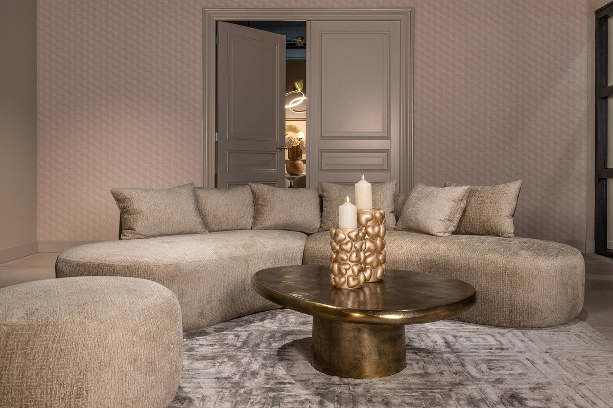 Richmond Interiors Living Coffee table Pulitzer (Brushed Gold) House of Isabella UK