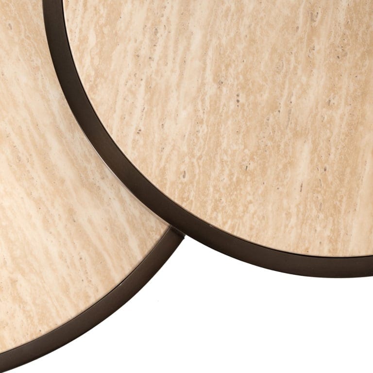 Richmond Interiors Living Coffee table Ronson set of 2 (Beige) House of Isabella UK